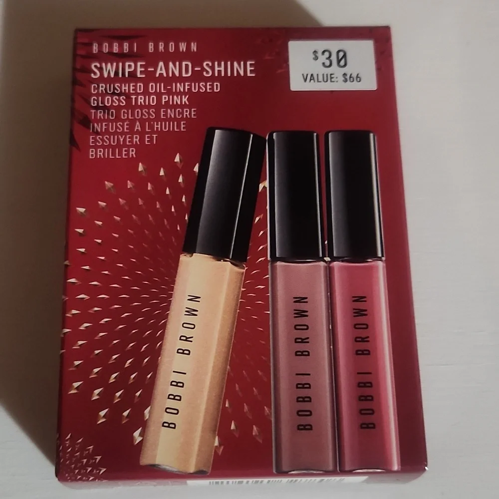 BOBBI BROWN Swipe-And-Shine Crushed Oil-infused Gloss Trio Pink